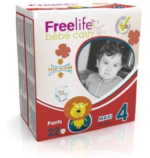 Freelife Bebecash Pañal Infantil Pants (7- 18 Kg Maxi 22 U)