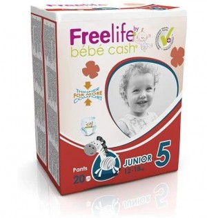 Freelife Bebecash Pañal Infantil Pants (+ 17 Kg Junior 22 U)