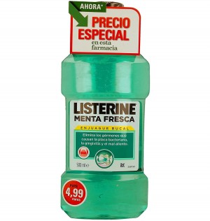 Listerine Menta Fresca 500 Ml (Etiq Pvp)