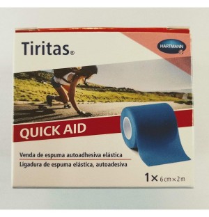 Tiritas Quick Aid - Aposito Adhesivo (Color Azul 6 Cm X 2 M 1 U)