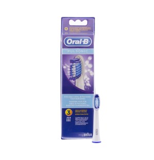Cepillo Dental Electrico Recargable - Oral- B Pulsonic Con Tecnologia Sonica Recambio (3 U (Ssf32-3))