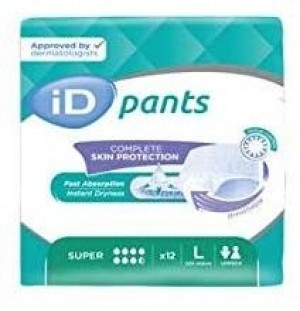 Braga Pañal Inc Orina - Id Intime Pants Super (T -L 10 U)