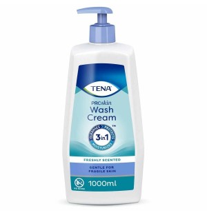 Tena Wash Cream Crema Limpiadora (1 Envase 1000 Ml)