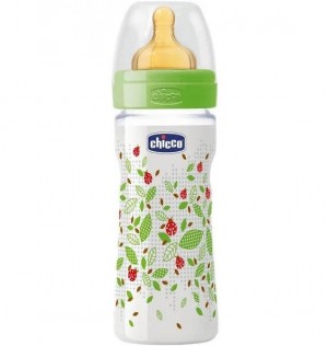 Biberon Pp T Caucho - Chicco Flujo Medio (2M+ 250 Ml Unisex)