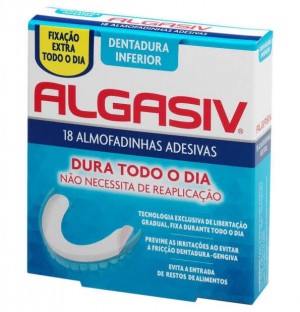 Algasiv - Almohadillas Adhesivas Protesis (18 Unidaes Inferiores)
