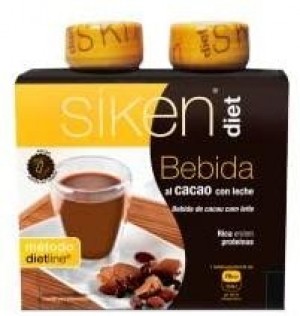Siken Diet Bebida De Cacao Con Leche (2 Envases 235 Ml)