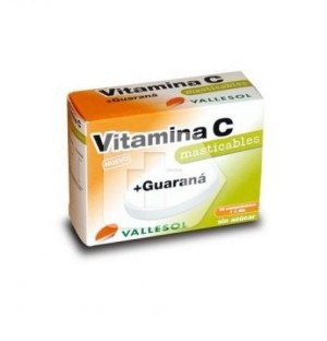 Vallesol Vitamina C Energia + Guarana (24 Comprimidos Masticables)