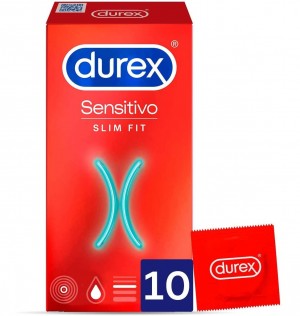 Durex Sensitivo Slim Fit - Preservativos (10 Unidades)