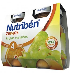 Nutriben Zumo Frutas Variadas, Bipack. - Alter