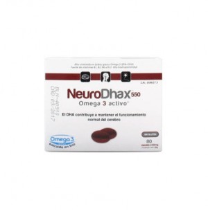 Neurodhax Omega 3 Activo (550 Mg 80 Capsulas)