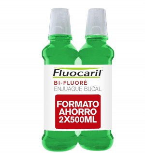 Fluocaril Bi-Fluore Colutorio Con Fluor (2 Envases 500 Ml Pack)