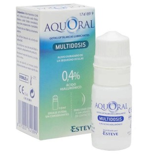 Aquoral Multidosis - Gotas Oftalmicas Lubricantes Esteriles (1 Envase 10 Ml)