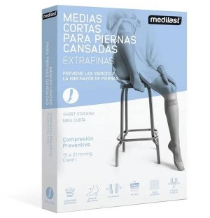 Media Corta (A-D) Compresion Preventiva - Medilast Donna (Talla L Color Beige)