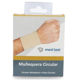 Muñequera - Medilast Circular Elastica (1 Unidad Talla Grande Color Beige)