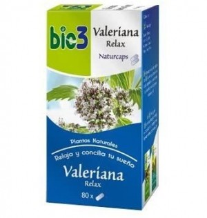 Valeriana, 500 mg,  80 Caps. - Bio3