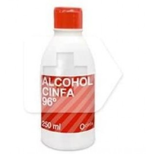 Alcohol 96º - Cinfa (1 Frasco 250 Ml)