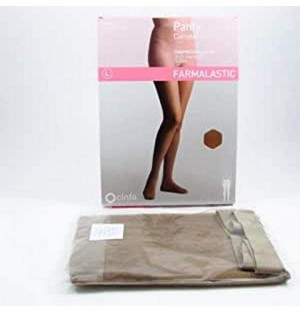 Panty Compresion Ligera 70 Den - Farmalastic (Talla Mediana Color Camel)