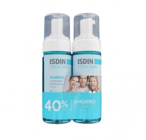 Acniben Espuma Limpiadora Purificante, 150 ml. + 150 ml. Segunda Unidad 40% - Isdin