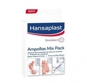 Ampollas Mix Pack, 5 apósitos y 1 protector - Hansaplast