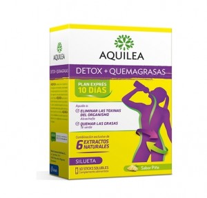 Aquilea Detox + Quemagrasas, 10 Sticks. - Aquilea Uriach
