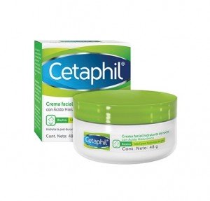 Crema Facial Hidratante de Noche con Ácido Hialurónico, 48 ml. - Cetaphil