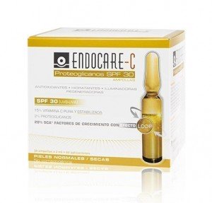 Endocare-C Proteoglicanos SPF30 (UVB-UVA), 30 Ampollas x 2 ml. - Cantabria Labs