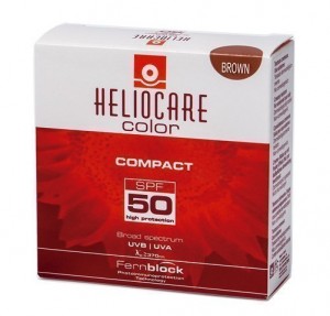 Heliocare Compacto Coloreado Brown SPF 50, 10 g. - Cantabria Labs
