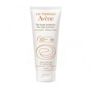 Leche Mineral Solar SPF 50+ Pantalla física, 100 ml. - Avene