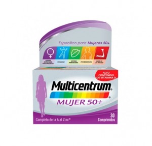 Multicentrum Mujer 50+, 30 Comprimidos. - Multicentrum