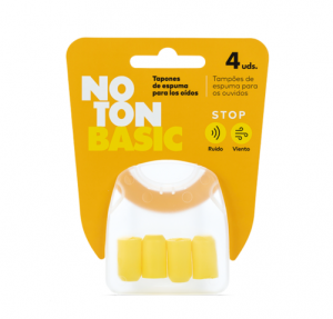 Noton Bassic Tapones De Espuma, 4 ud.- Orkla