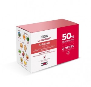 Pack Ahorro Lambdapil Anticaída, 60 + 60 Cápsulas. - Isdin 