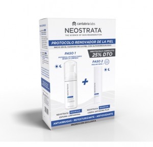 Pack Resurface Espuma Limpiadora, 125 ml + Resurface Crema Antiaging Plus,  30 ml. - Neostrata