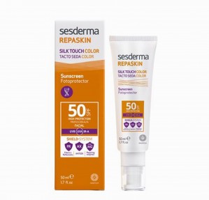 Repaskin Fotoprotecto Spf 50 Tacto Seda Color, 50 ml . - Sesderma