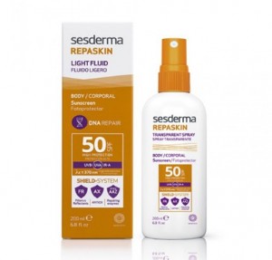 Repaskin Fotoprotector Fluido Ligero SPF50, 200 ml. - Sesderma 