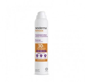 Repaskin Transparente Spray Aerosol Transparente SPF30, 200 ml. - Sesderma