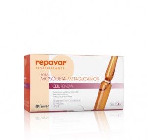 Repavar® Reevitalizante Rosa Mosqueta Metaglicanos Cell Renew 1 ml x 30 Ampollas. - Ferrer