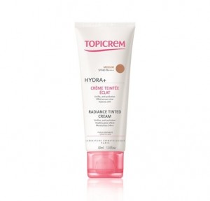 Topicrem UH Crema Hidratante Iluminadora con Color Medium SPF40, 40 ml. - Mayoly