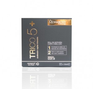 Trico 5+ Roll-On Anticaída, 4 x 12 ml. - Careprof