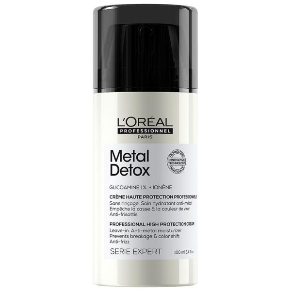 Metal Detox Crema Profesional Sin Aclarado De Alta Protección Para Cabello Dañado 100 Ml