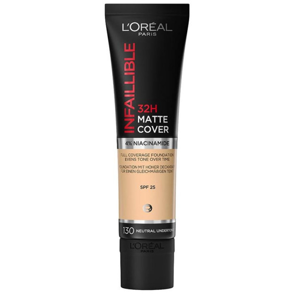 Infaillible 32H Matte Cover Foundation 130 Neutral Undertone 30 Ml