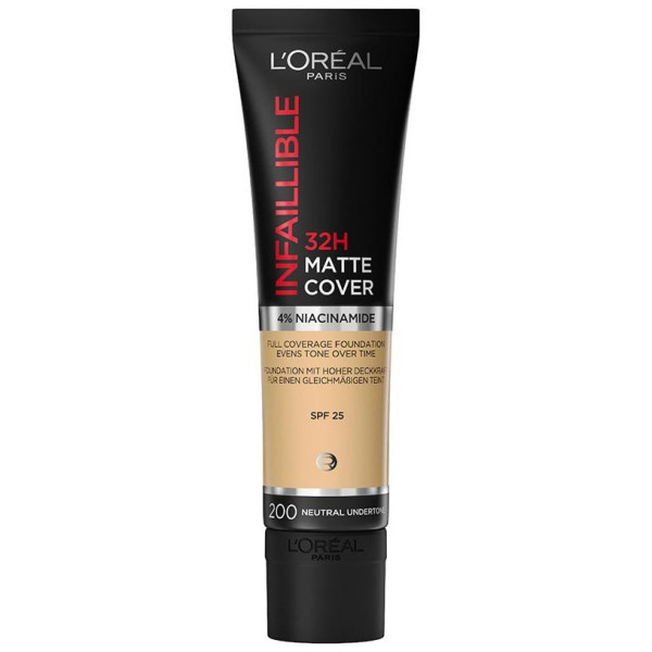 L'Oreal Base Infaillible 24H Matte Cover 200 Golden Sand 30Ml
