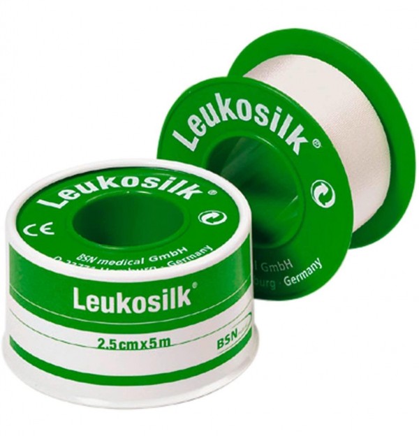 Esparadrapo Hipoalergico - Leukosilk (12 Unidades 5 M X 2,5 Cm)
