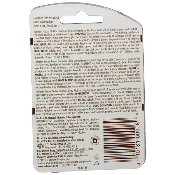 Cocoa Butter Formula Bálsamo Labial Ultrahidratante 4 Gr