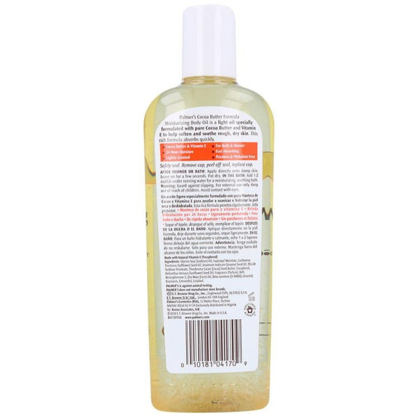 Cocoa Butter Formula Aceite Corporal Hidratante Suavizante 250 Ml