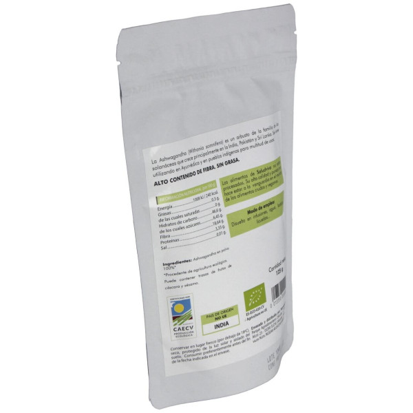 Ashwagandha En Polvo 125Gr. Bio Sg S/A Vegan