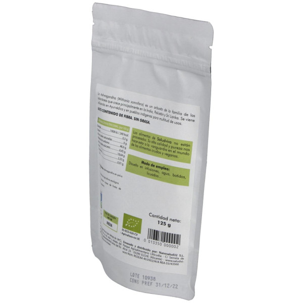 Ashwagandha En Polvo 125Gr. Bio Sg S/A Vegan