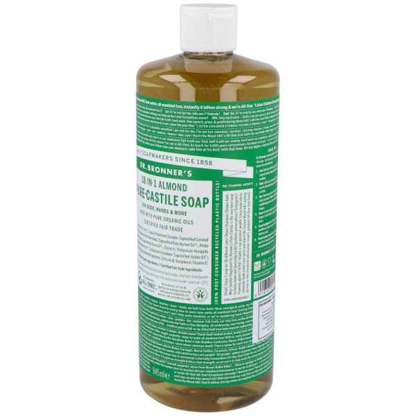 Dr. Bronner'S Jabón Líquido Almendras Bio 945Ml