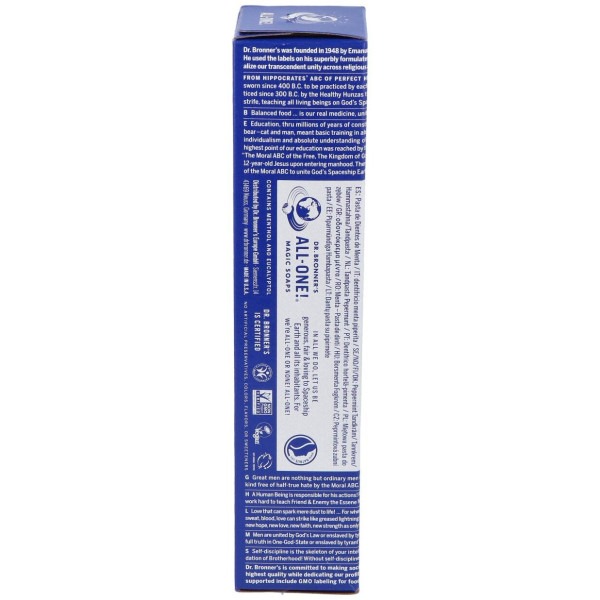 Dentifrico Toothpaste Peppermint Menta 140Gr.
