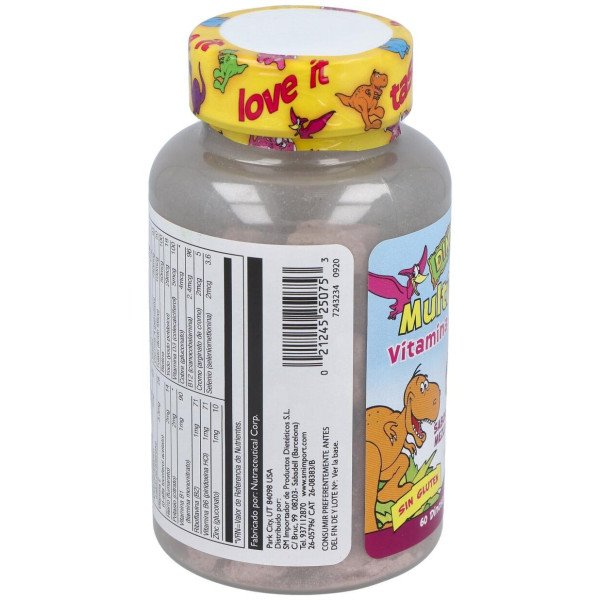 Multisaurus Vit/Min Dinos 60Comp. Kal