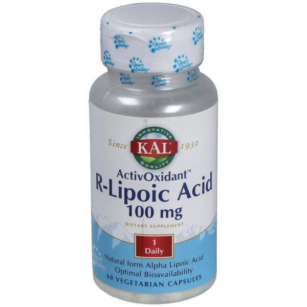Kal R Lipoic Acid Activoxidant 100Mg 60Caps